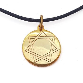 Heptagram Amulet in Brass & Copper