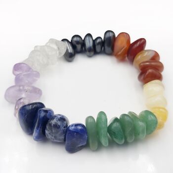 Chunky Chakra Chip Bracelet