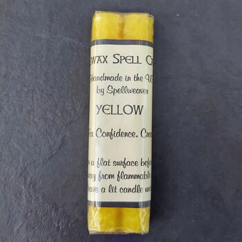 Yellow Beeswax Candles of Pack 2