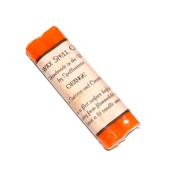 Orange Beeswax Candles pack of 2