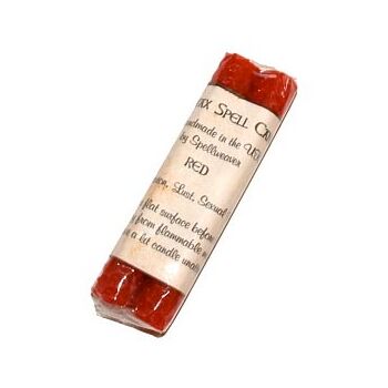 Red Beeswax Candles Pack of 2