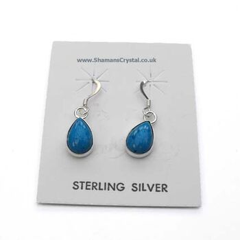 Turquoise Hanging Tear Drop Earrings