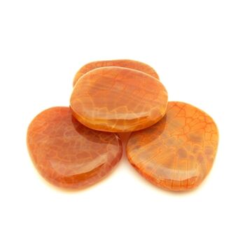 Fire Agate Crackle Palm Stones
