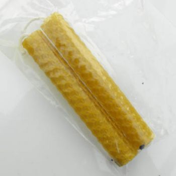Natural Beeswax Candles pack of 2