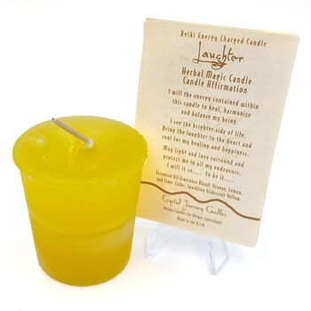 Laughter Reiki Charged Votive Candle