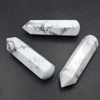 White Howlite Massage Wands 6cm