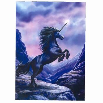 Greeting the Dawn Unicorn Card by Anne Stokes