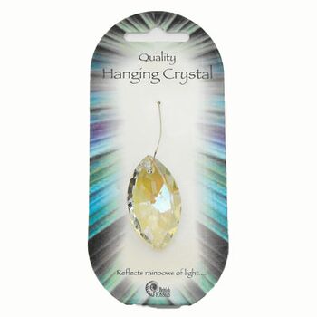 AB Oval Hanging Crystal