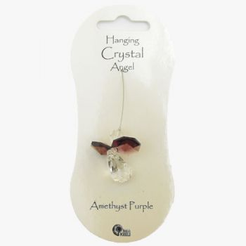 Amethyst Angel Hanging Crystal