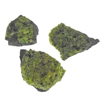 Peridot Crystals in Matrix