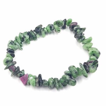 Ruby Zoisite Chip Bracelets