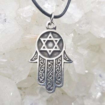 Hamsa Pewter Pendant