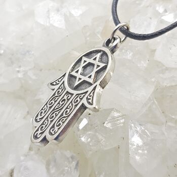Hamsa Pewter Pendant