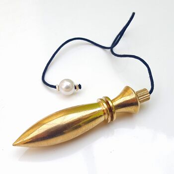 Chambered Isis Brass Pendulum