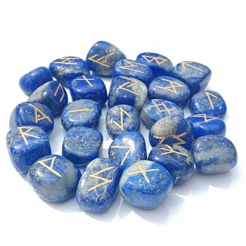 Lapis Lazuli Runes Stone Set