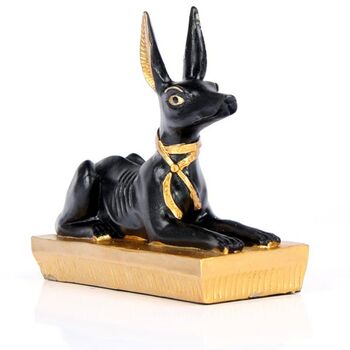 Black & Gold Anubis Recumbent Ornament