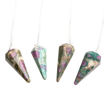 Ruby Fuchsite Dowsing Pendulum