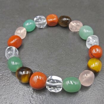 Mixed Gemstone Nugget Bracelet