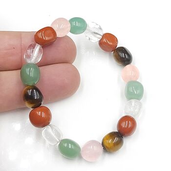 Mixed Gemstone Nugget Bracelet
