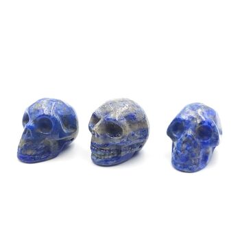 Tiny Lapis Lazuli Crystal Skulls 2cm