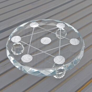 Star of Solomon Grid Display Stand in Glass