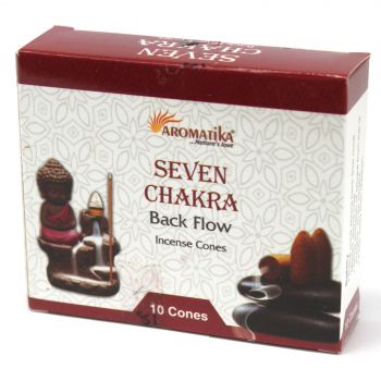 7 Chakras Backflow Incense Cones Pack