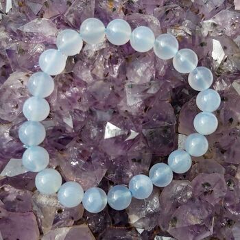 Blue Chalcedony 8mm Bracelet