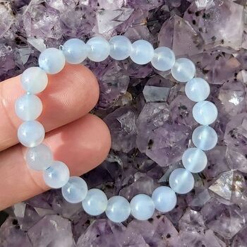 Blue Chalcedony 8mm Bracelet