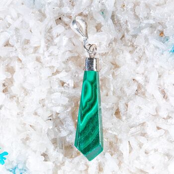 Malachite Free Form Pendant No17