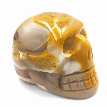Yellow Mookaite Skull