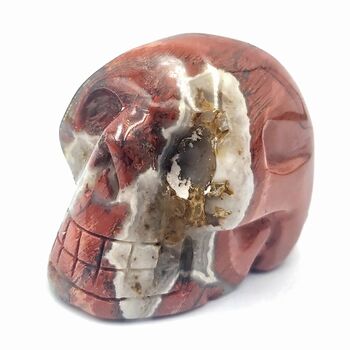 Brecciated Red Jasper Crystal Skull