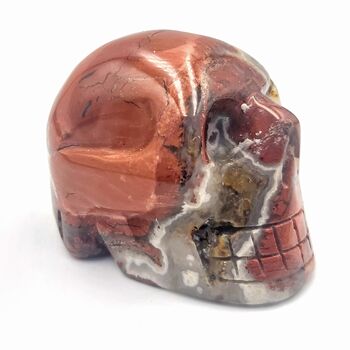 Brecciated Red Jasper Crystal Skull