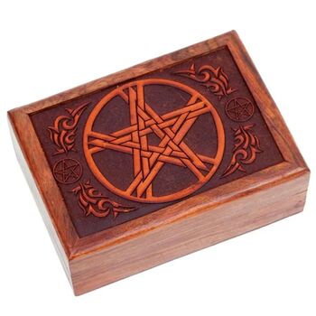 Pentagram Wood Box