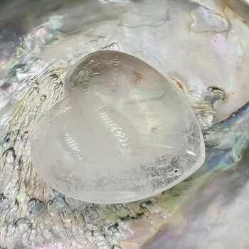 Quartz Crystal Puff Heart