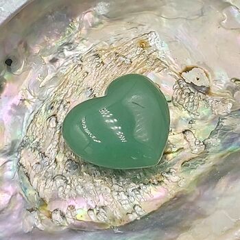 Mini Green Aventurine Hearts 3cm