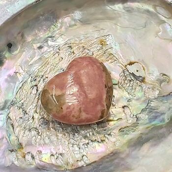 Mini Pink Rhodonite Hearts 3cm