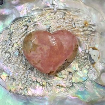 Mini Pink Rhodonite Hearts 3cm