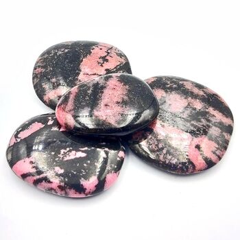 Pink Rhodonite Palm Stones