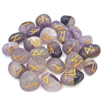 Amethyst Runes Stone Set