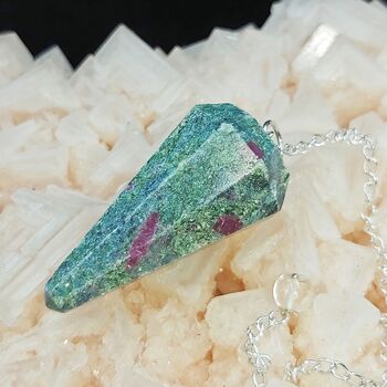 Ruby Fuchsite Dowsing Pendulum