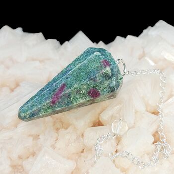 Ruby Fuchsite Dowsing Pendulum