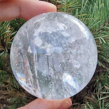 One off! Carved from Genuine Brazilian Lemurian Quartz Crystal, 327grams, 61mm .