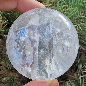 One off! Carved from Genuine Brazilian Lemurian Quartz Crystal, 327grams, 61mm .