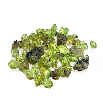 Small Peridot Crystals Rough 5grams