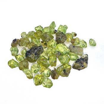 Small Peridot Crystals Rough 5grams