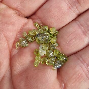 Small Peridot Crystals Rough 5grams