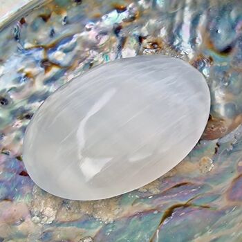 Selenite Palm Stones