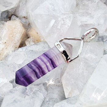 Purple Fluorite Pendant