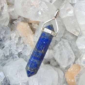 Lapis lazuli crystal pendant