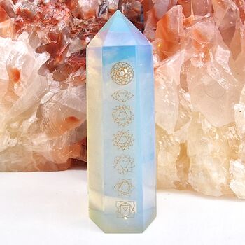 Chakra Symbols Towers of Opalite
